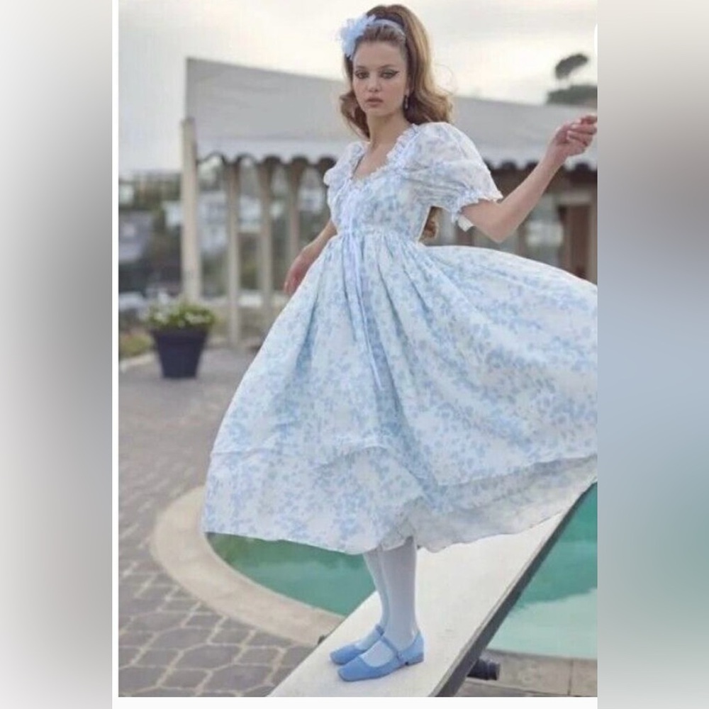 🦋RARE Adorable Cotton Organdy Dreams 🦋Selkie Hydrangea 🎀 Ever After dress 👗